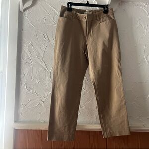 Talbots Tan Straight-Leg Pants